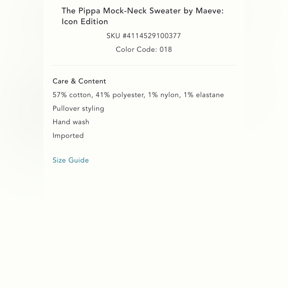 NWT Anthropologie The Pippa Mock Neck Sweater Maeve Icon Horseshoe equestrian 🐎 - Picture 9 of 10